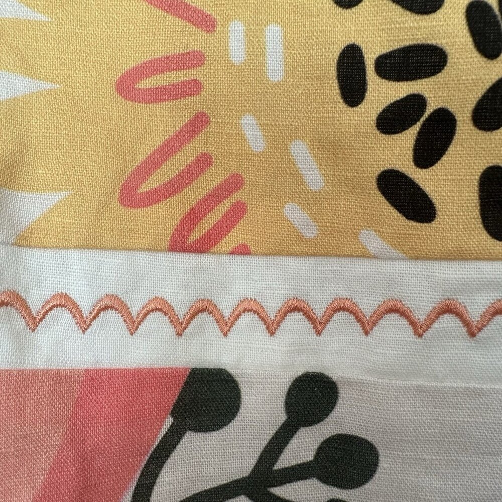 NWT $249 Nicola Women 8 Linen Cotton Maxi Dress Potpourri Bold Flowers Cottage - Picture 10 of 14